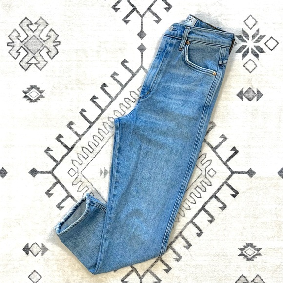 AGOLDE High Rise Straight Crop Jeans - Picture 4 of 16